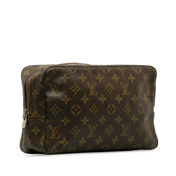 ルイ ヴィトン モノグラム トゥルーストワレット 28 セカンドバッグ クラッチバッグ M47522 ブラウン PVC レディース LOUIS VUITTON 【中古】
