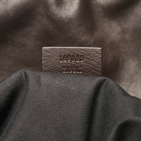 グッチ アビー ワンショルダーバッグ 189833 ダークブラウン レザー レディース GUCCI 【中古】