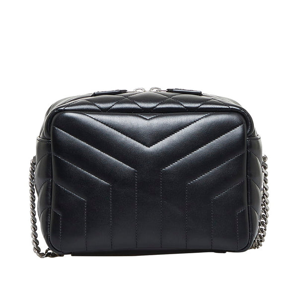 サンローラン ルルボーリング 斜め掛け チェーンショルダーバッグ 574102 ブラック レザー レディース SAINT LAURENT 【中古】