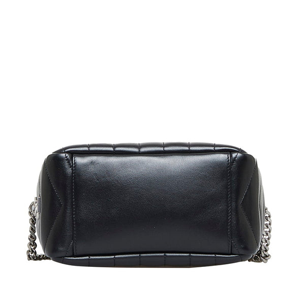 サンローラン ルルボーリング 斜め掛け チェーンショルダーバッグ 574102 ブラック レザー レディース SAINT LAURENT 【中古】