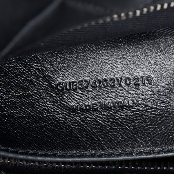 サンローラン ルルボーリング 斜め掛け チェーンショルダーバッグ 574102 ブラック レザー レディース SAINT LAURENT 【中古】