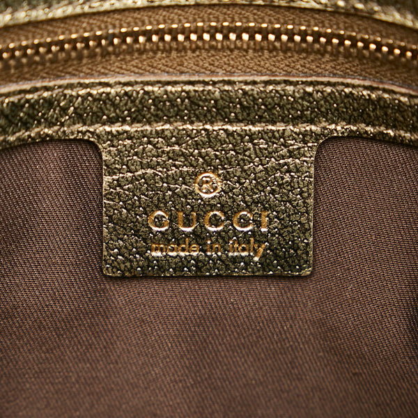 グッチ GGキャンバス ホースビット ショルダーバッグ 131474 ベージュ ゴールド キャンバス レザー レディース GUCCI 【中古】