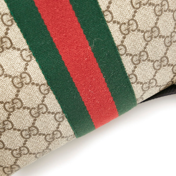 グッチ GGスプリーム シェリーライン 斜め掛け ショルダーバッグ 471454 ベージュ PVC レザー レディース GUCCI 【中古】