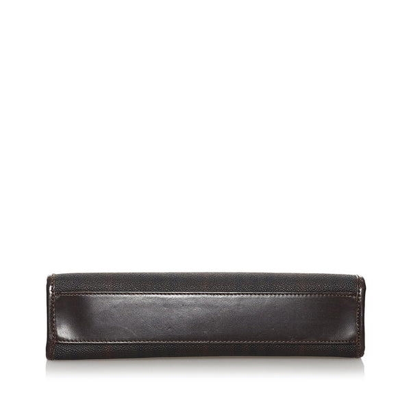バーバリー ブラウン PVC レザー クラッチバッグ メンズ BURBERRY 【中古】