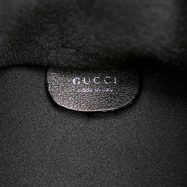 グッチ 型押しロゴ 019 2020 ブラック レザー ハンドバッグ メンズ GUCCI 【中古】