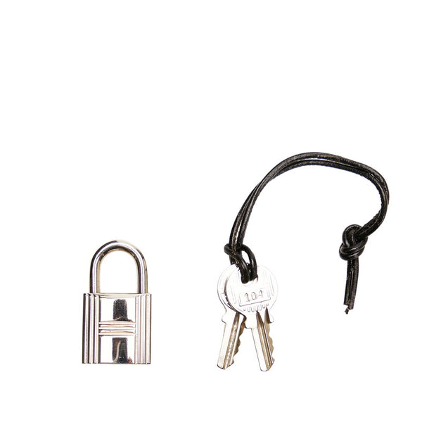 エルメス エールライントートMM トートバッグ グレー キャンバス レディース HERMES 【中古】