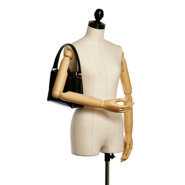 グッチ バンブー ハンドバッグ ワンショルダーバッグ 000 33 0175 ブラック レザー レディース GUCCI 【中古】