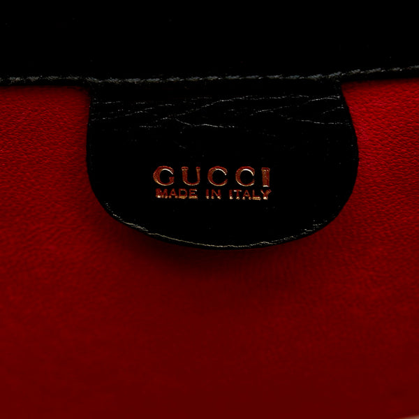 グッチ バンブー ハンドバッグ ワンショルダーバッグ 000 33 0175 ブラック レザー レディース GUCCI 【中古】