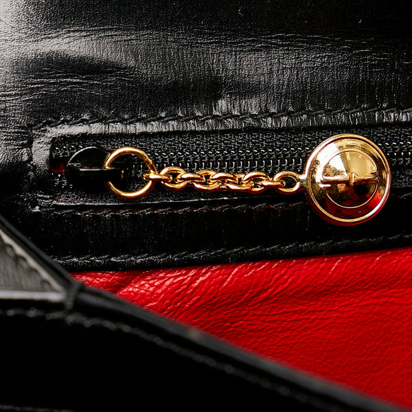 グッチ バンブー ハンドバッグ ワンショルダーバッグ 000 33 0175 ブラック レザー レディース GUCCI 【中古】