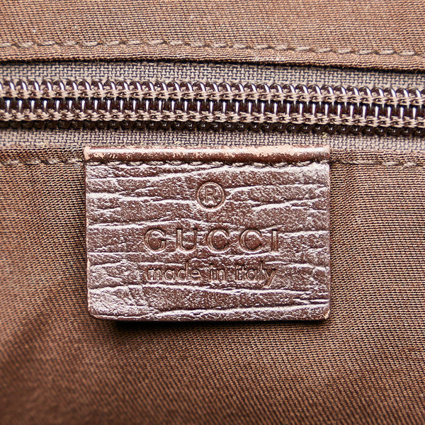 グッチ GGスプリーム トートバッグ 141624 ベージュ ブラウン PVC レザー レディース GUCCI 【中古】