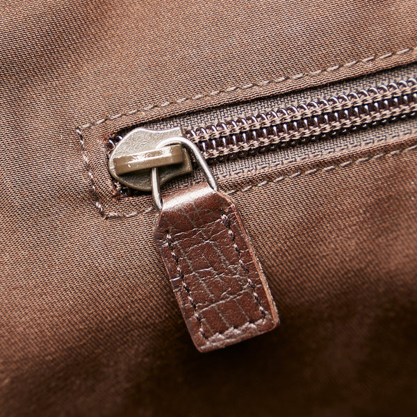 グッチ GGスプリーム トートバッグ 141624 ベージュ ブラウン PVC レザー レディース GUCCI 【中古】