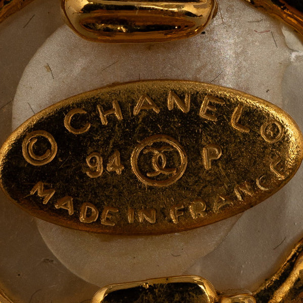 シャネル ココマーク スイング パール イヤリング ゴールド メッキ レディース CHANEL 【中古】