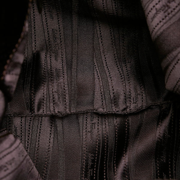 サルヴァトーレフェラガモ ガンチーニ ワンショルダー EZ-21 B292 メタリック パープル レザー レディース Salvatore Ferragamo 【中古】