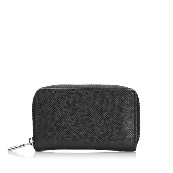 ルイ ヴィトン タイガ ジッピー ウォレット コインケース カードケース 小銭入れ M30511 ブラック PVC レザー レディース LOUIS VUITTON 【中古】