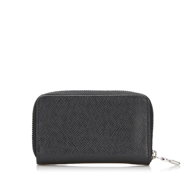 ルイ ヴィトン タイガ ジッピー ウォレット コインケース カードケース 小銭入れ M30511 ブラック PVC レザー レディース LOUIS VUITTON 【中古】