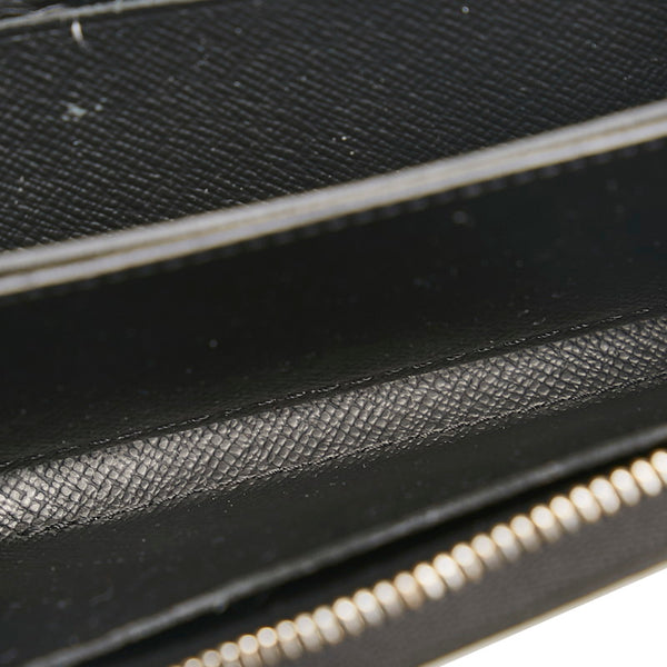 ルイ ヴィトン タイガ ジッピー ウォレット コインケース カードケース 小銭入れ M30511 ブラック PVC レザー レディース LOUIS VUITTON 【中古】