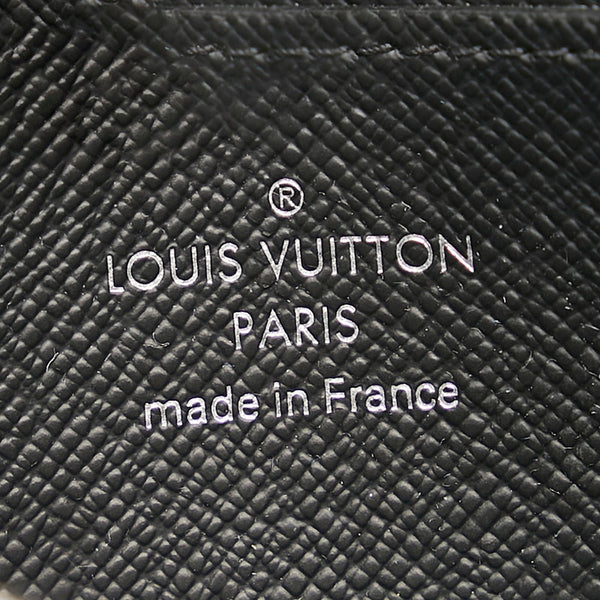 ルイ ヴィトン タイガ ジッピー ウォレット コインケース カードケース 小銭入れ M30511 ブラック PVC レザー レディース LOUIS VUITTON 【中古】