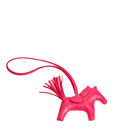 エルメス ロデオチャームPM 馬  バッグチャーム ローズメキシコ ピンク アニョーミロ レディース HERMES 【中古】