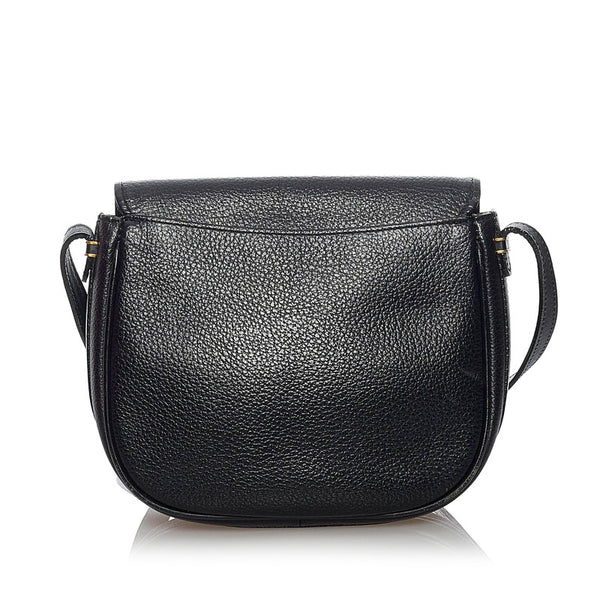 バーバリー ノバチェック ブラック レザー 斜め掛け ショルダーバッグ レディース BURBERRY 【中古】