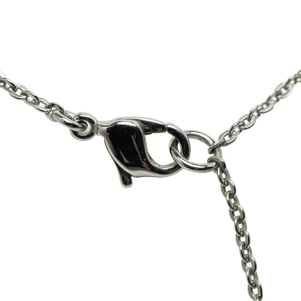 ディオール ロゴ ネックレス シルバー メタル レディース Dior 【中古】