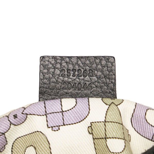 グッチ GGナイロン ワンショルダーバッグ 257268 ブラック ナイロン レザー レディース GUCCI 【中古】