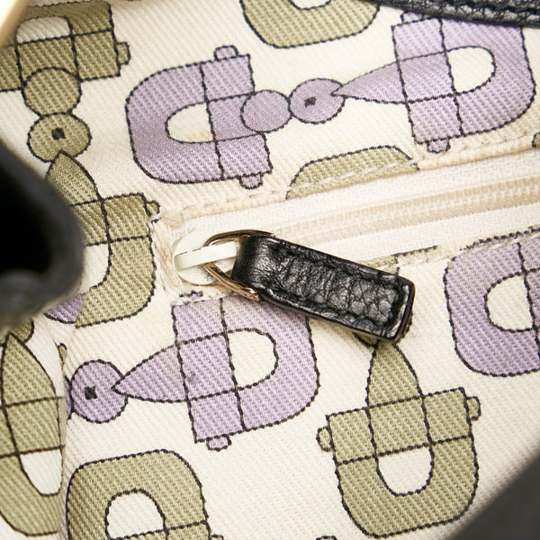 グッチ GGナイロン ワンショルダーバッグ 257268 ブラック ナイロン レザー レディース GUCCI 【中古】