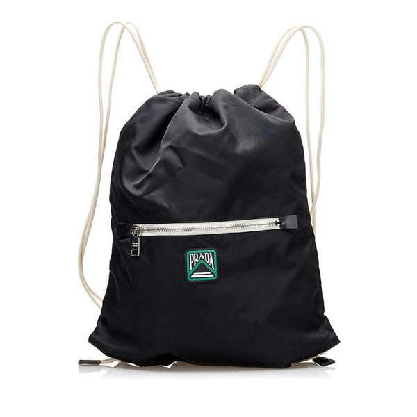 プラダ テスート リュック バックパック 2VZ030 ブラック ナイロン メンズ PRADA 【中古】
