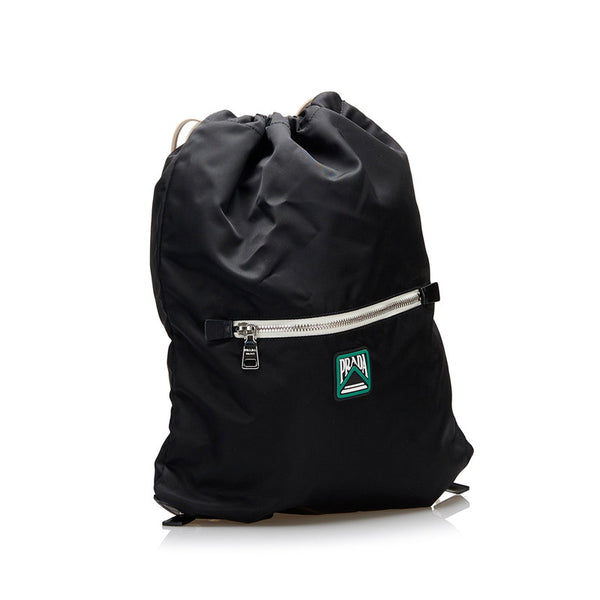 プラダ テスート リュック バックパック 2VZ030 ブラック ナイロン メンズ PRADA 【中古】