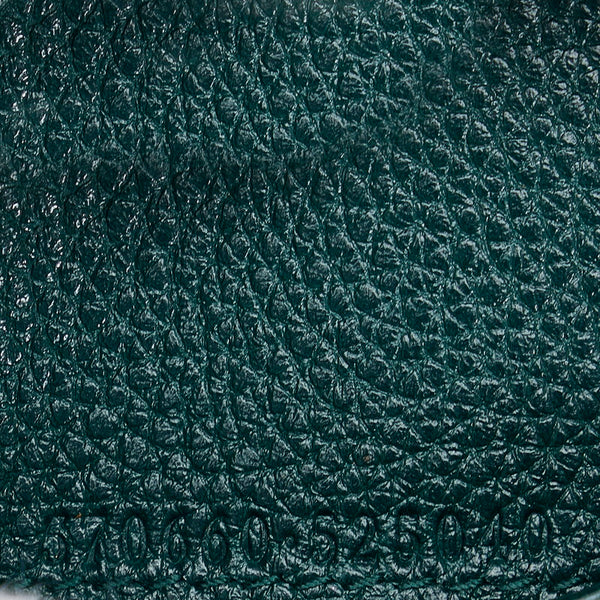 グッチ ズゥミ ミニチェーンウォレット 二つ折り財布 570660 グリーン レザー レディース GUCCI 【中古】