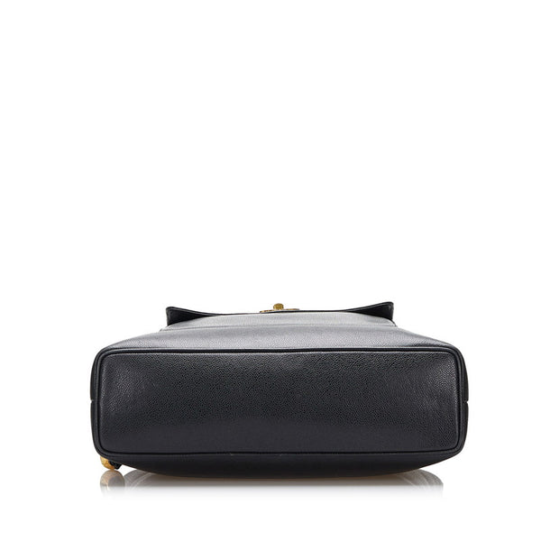 シャネル ココマーク ココボール ゴールド金具 トートバッグ ショルダーバッグ ブラック キャビアスキン レディース CHANEL 【中古】