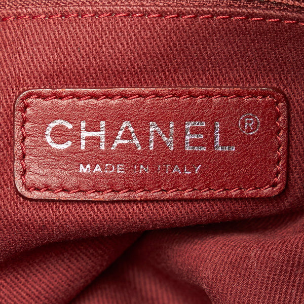シャネル マトラッセ ココマーク チェーンショルダーバッグ ブラック レザー レディース CHANEL 【中古】
