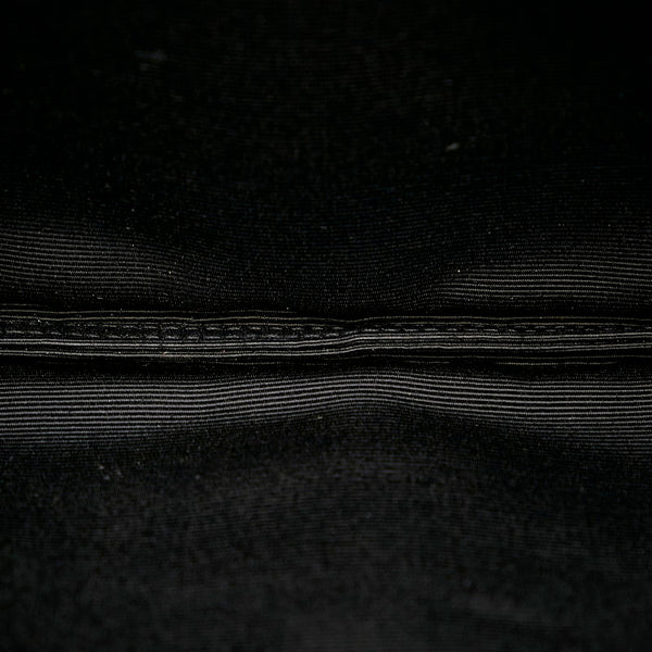 サンローラン クロコ型押し クラッチバッグ ブラック レザー メンズ SAINT LAURENT 【中古】