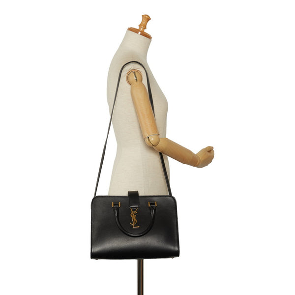 サンローラン カバス カサンドラ ハンドバッグ ショルダーバッグ 2WAY 672667 ブラック レザー レディース SAINT LAURENT 【中古】
