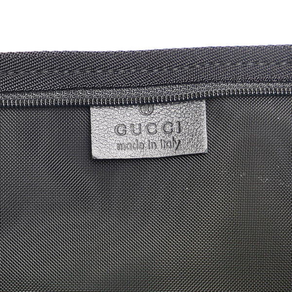 グッチ ビッグ ショルダーバッグ トートバッグ 123430 ブラック キャンバス レディース GUCCI 【中古】