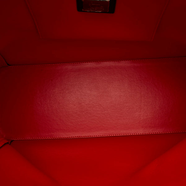 クリスチャンルブタン カバイカー トートバッグ ブラック レッド グレインレザー レディース Christian Louboutin 【中古】