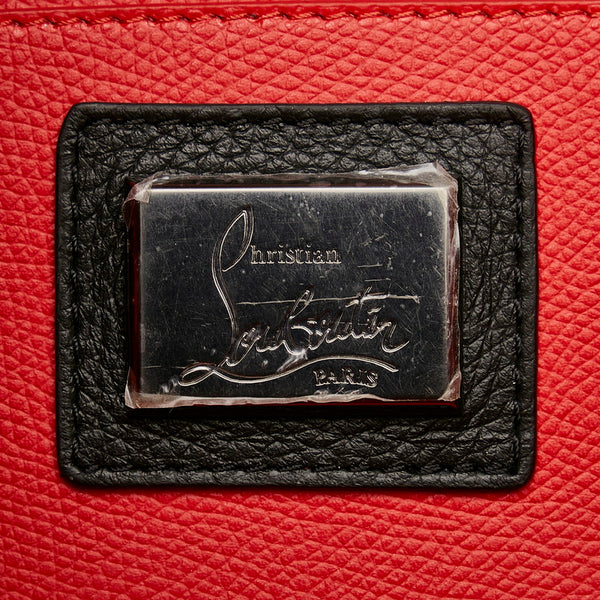 クリスチャンルブタン カバイカー トートバッグ ブラック レッド グレインレザー レディース Christian Louboutin 【中古】