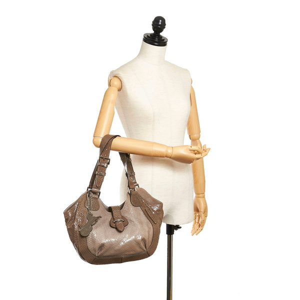 セリーヌ ハンドバッグ WC-SA-0049 カーキ パテントレザー レディース CELINE 【中古】