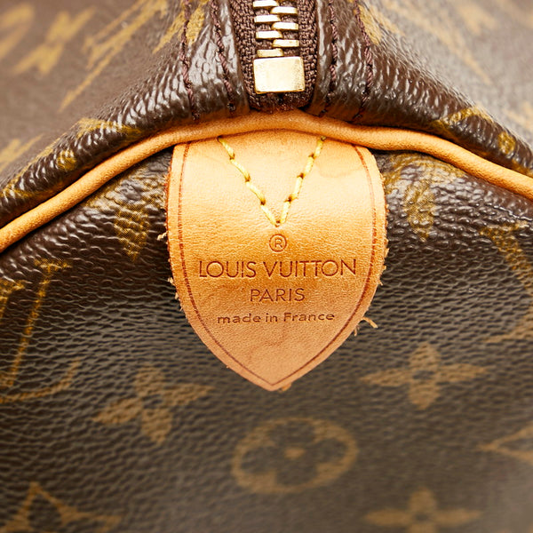 ルイ ヴィトン モノグラム スピーディ40 ハンドバッグ ボストンバッグ M41522 ブラウン PVC レザー レディース LOUIS VUITTON 【中古】