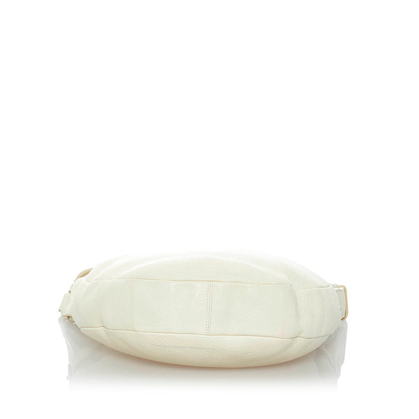 サルヴァトーレフェラガモ ガンチーニ ショルダーバッグ EY-21 5407 ホワイト レザー レディース Salvatore Ferragamo 【中古】