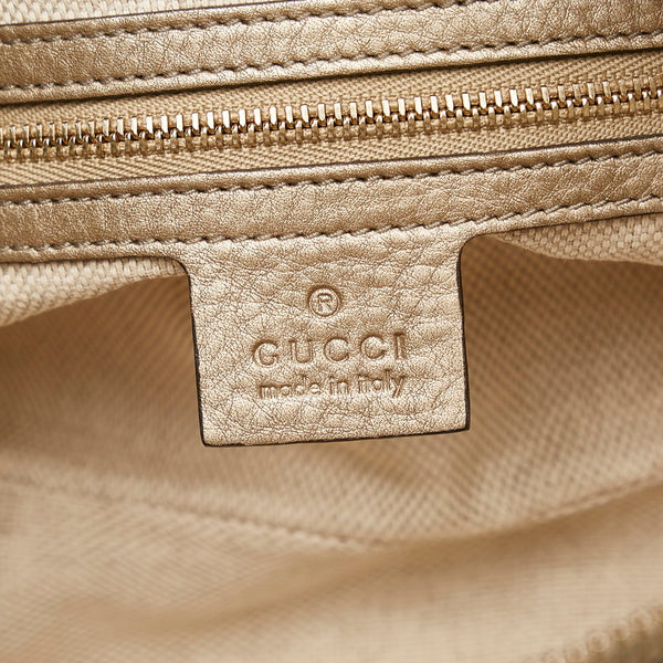 グッチ ソーホー フリンジ チェーン ショルダーバッグ 308983 ゴールド レザー レディース GUCCI 【中古】
