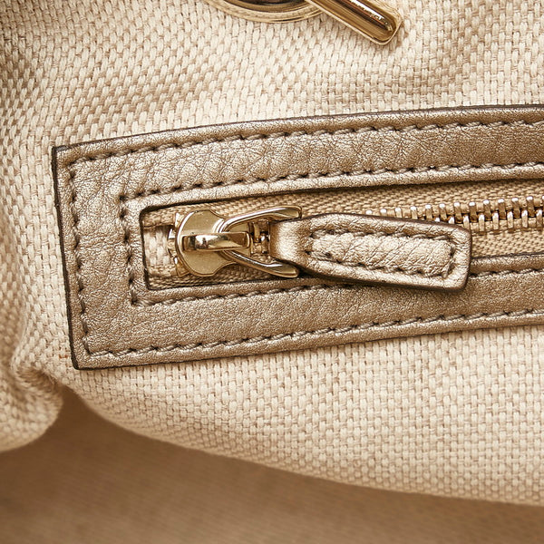 グッチ ソーホー フリンジ チェーン ショルダーバッグ 308983 ゴールド レザー レディース GUCCI 【中古】