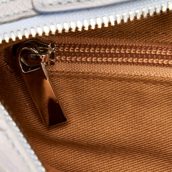 サルヴァトーレフェラガモ ガンチーニ マリッサ ハンドバッグ AU 21 5370 ライトブルー レザー レディース Salvatore Ferragamo 【中古】