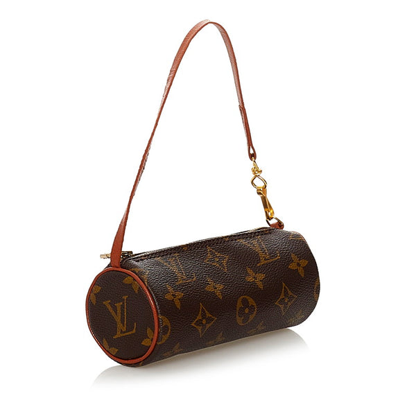 ルイ ヴィトン モノグラム パピヨン 付属 ポーチ ブラウン PVC レザー レディース LOUIS VUITTON 【中古】