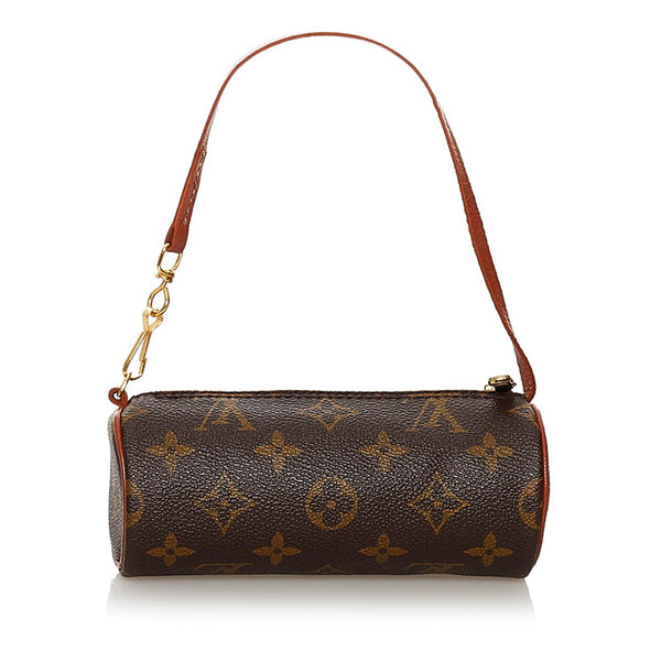 ルイ ヴィトン モノグラム パピヨン 付属 ポーチ ブラウン PVC レザー レディース LOUIS VUITTON 【中古】
