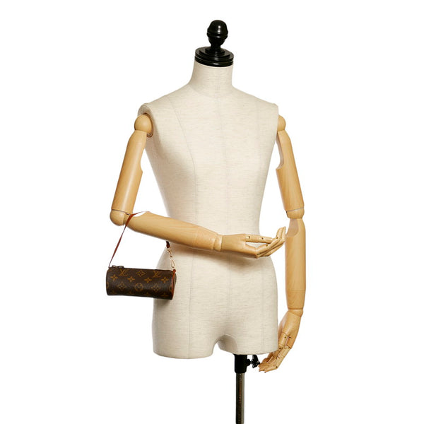 ルイ ヴィトン モノグラム パピヨン 付属 ポーチ ブラウン PVC レザー レディース LOUIS VUITTON 【中古】