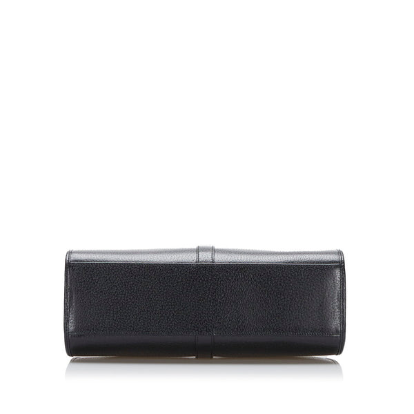 グッチ ジャッキー ショルダーバッグ ハンドバッグ 002113 ブラック レザー レディース GUCCI 【中古】