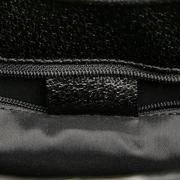 グッチ ジャッキー ショルダーバッグ ハンドバッグ 002113 ブラック レザー レディース GUCCI 【中古】