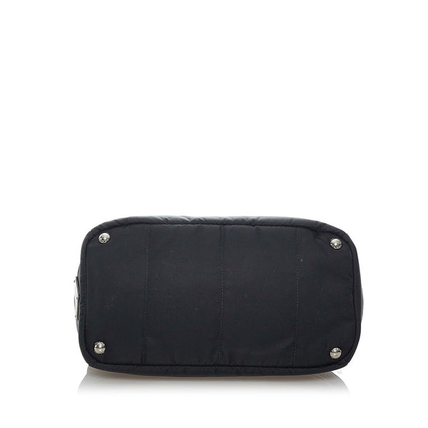 プラダ テスートボンバー  ハンドバッグ ショルダーバッグ 2WAY 1BG005 ブラック ナイロン レザー レディース PRADA 【中古】