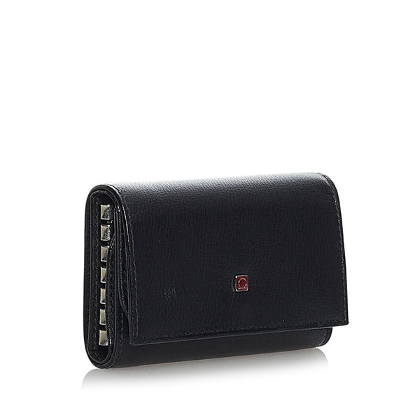 サルヴァトーレフェラガモ ガンチーニ 6連 キーケース ブラック レザー レディース Salvatore Ferragamo 【中古】