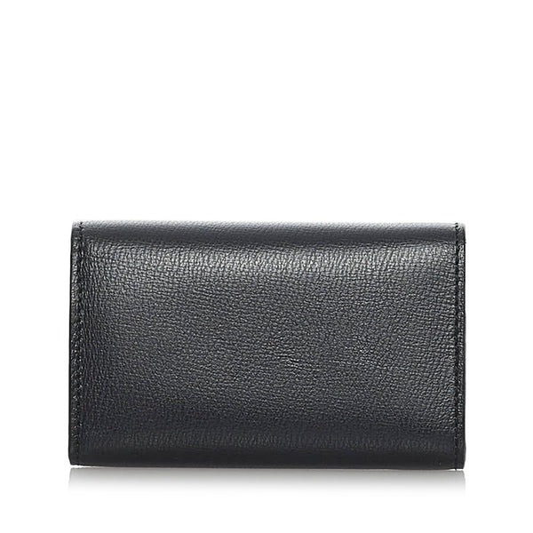 サルヴァトーレフェラガモ ガンチーニ 6連 キーケース ブラック レザー レディース Salvatore Ferragamo 【中古】